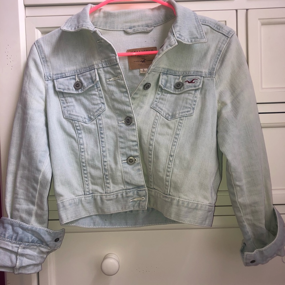 Lightly Washed Hollister Denim Jacket (S)
